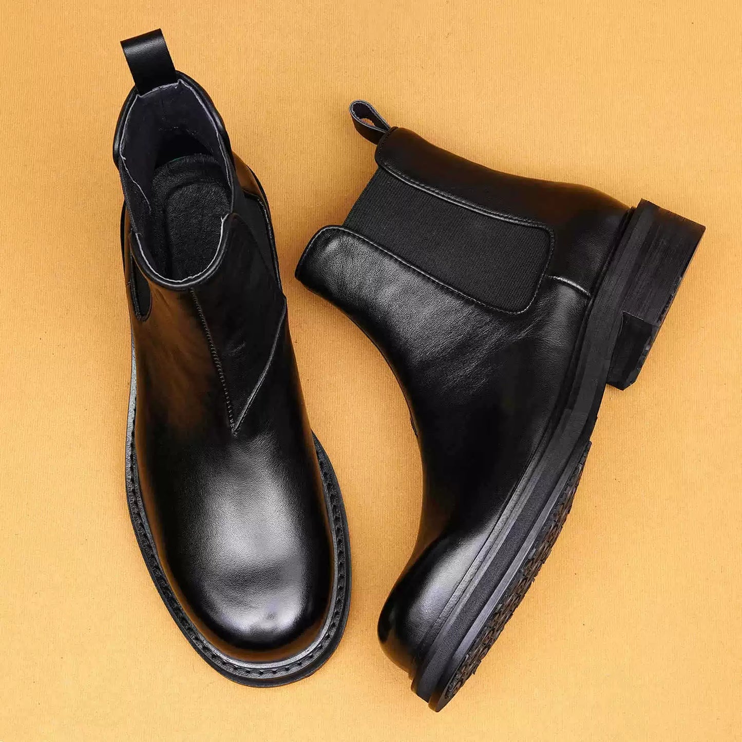 Men’s Winter Genuine Leather Chelsea Boots  96190