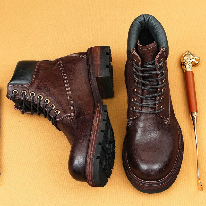 (Ships in 6 days)Men’s Winter Warm High-Top Goodyear Martin Boots M621H-5