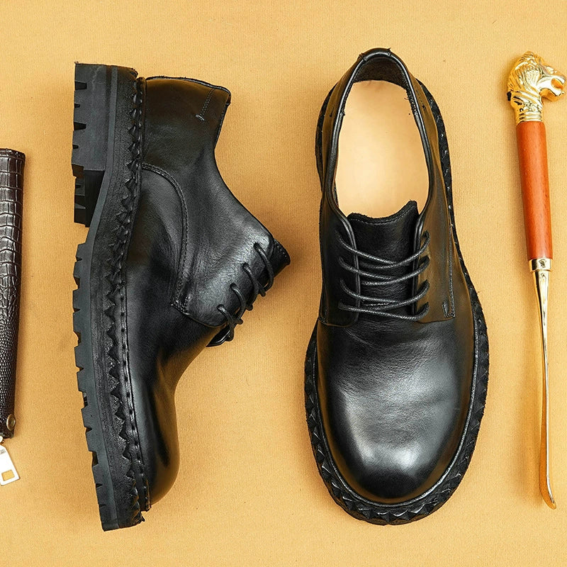 (Ships in 6 days)Genuine Horsehide  Round-Toe Dress Shoes 82715