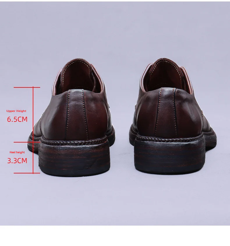 Goodyear handmade genuine horse leather derby shoes for men 82801