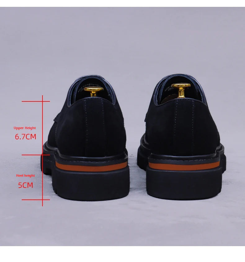 Suede leather casual and formal men's leather shoes 66299