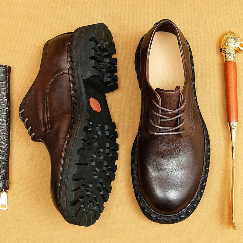 (Ships in 6 days)Genuine Horsehide  Round-Toe Dress Shoes 82715