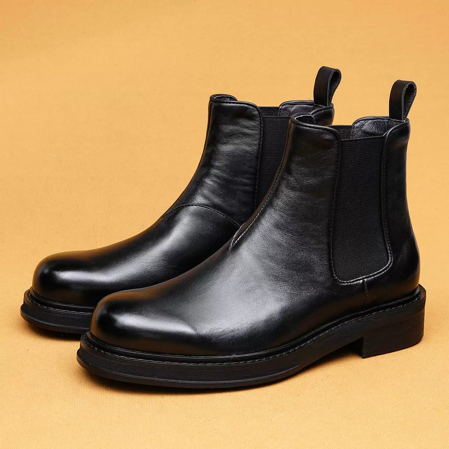 Men’s Winter Genuine Leather Chelsea Boots  96190