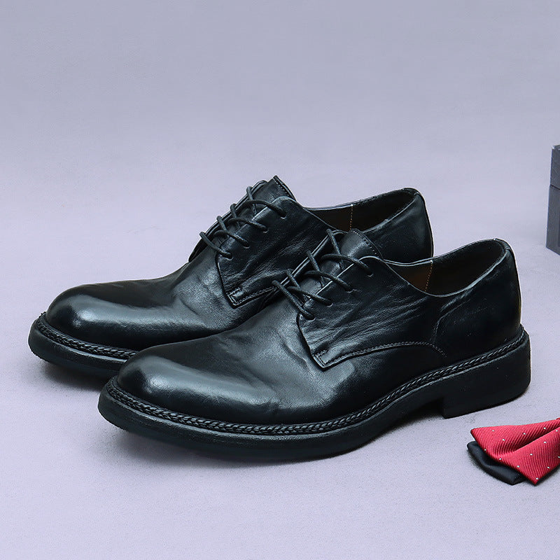 Goodyear handmade genuine horse leather derby shoes for men 82801