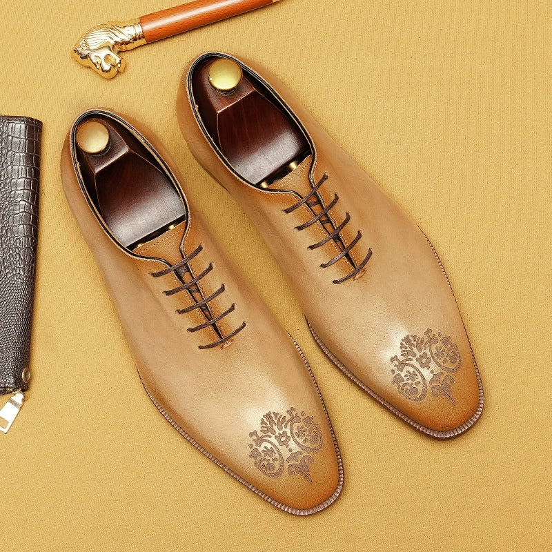 Men’s Carved Genuine Leather Oxford Shoes 68881