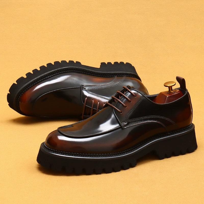 Men’s Genuine Leather Derby Shoes 23675