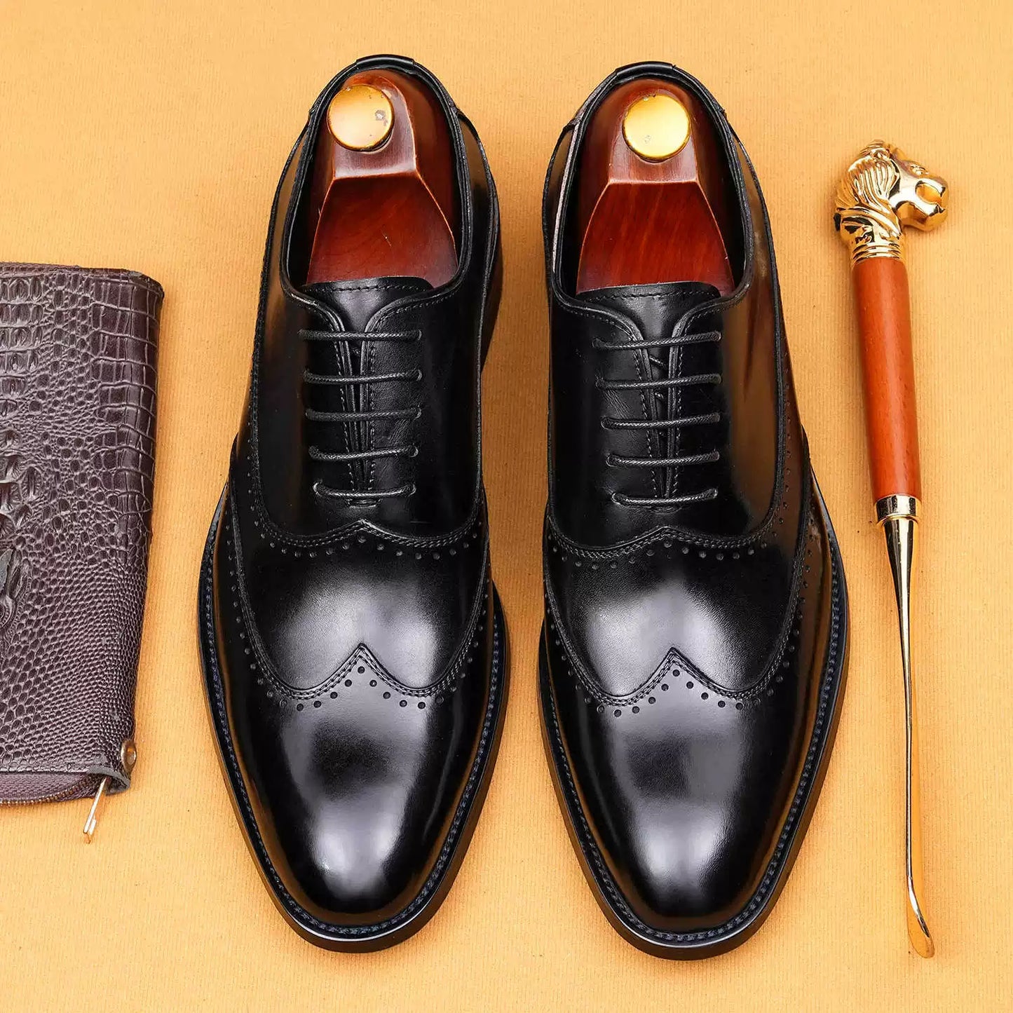 Formal Business Wedding Groom Pointed-Toe Shoes 68926