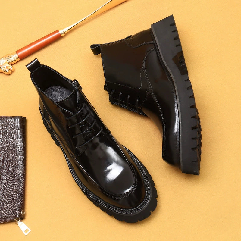 Men’s Winter Genuine Leather Martin Boots 23680