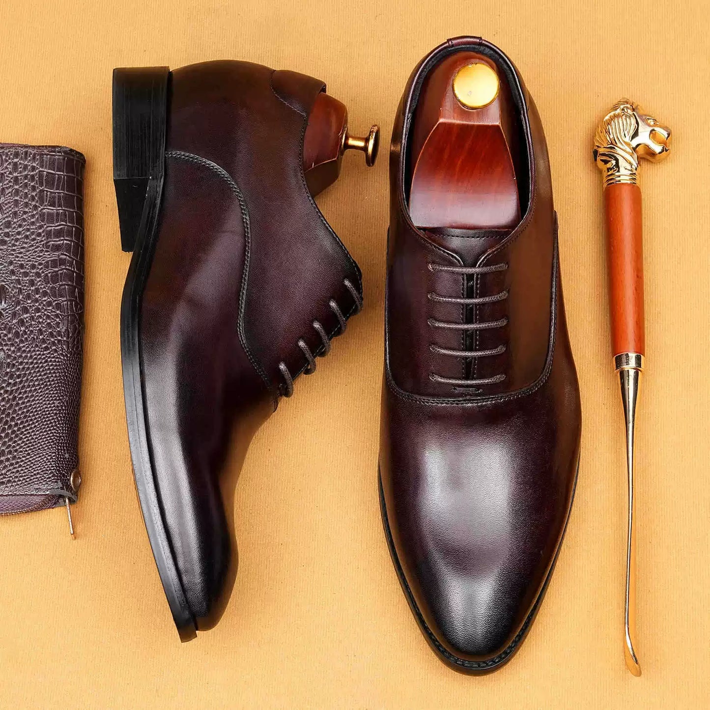 Men’s 6CM Invisible Elevator Oxford Shoes 65179