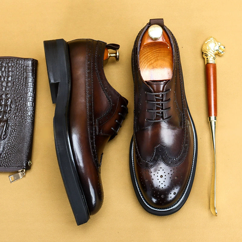 Men’s Genuine Leather Brogue Dress Shoes  69513