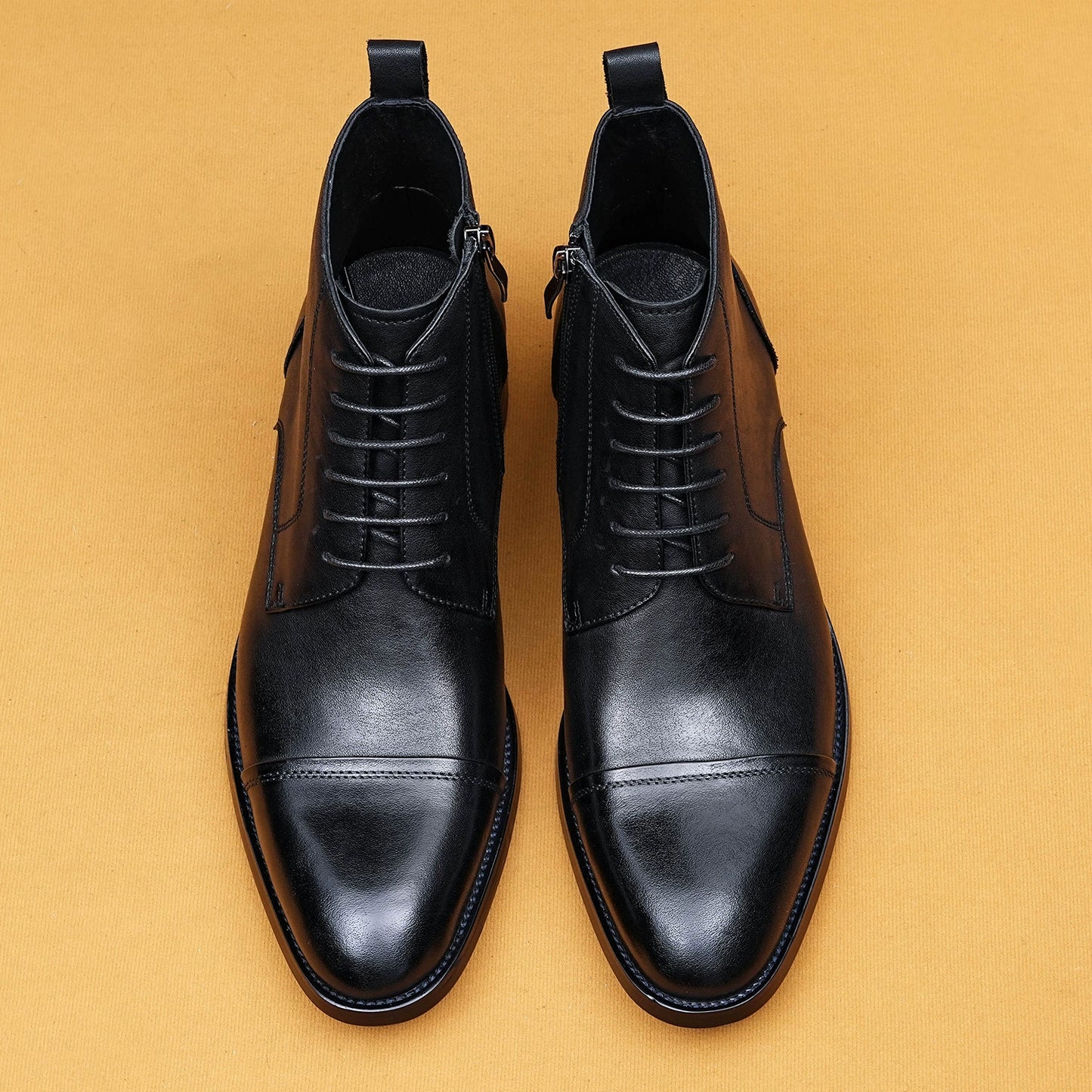 British Style Genuine Leather Formal Business Chelsea Boots 68927