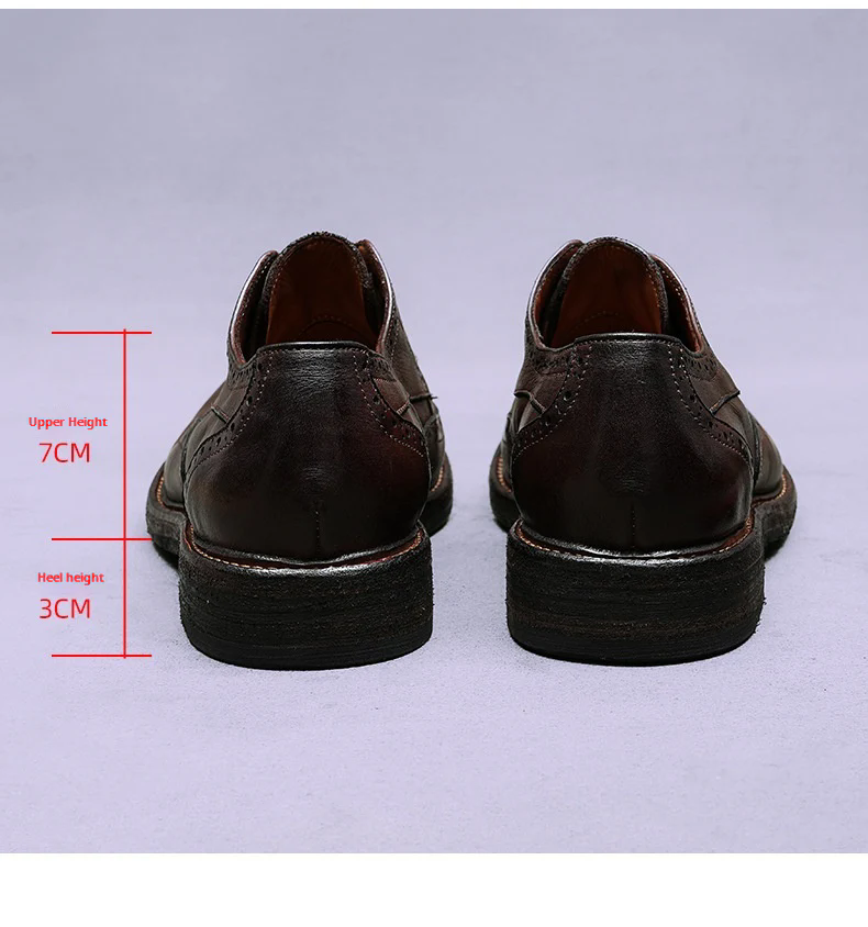 （Ships in 6 days）Handmade Goodyear Men's Derby Shoes  82803