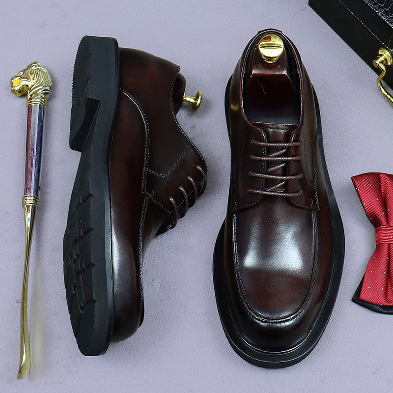 Derby shoes formal leather shoes men's wedding shoes 68912