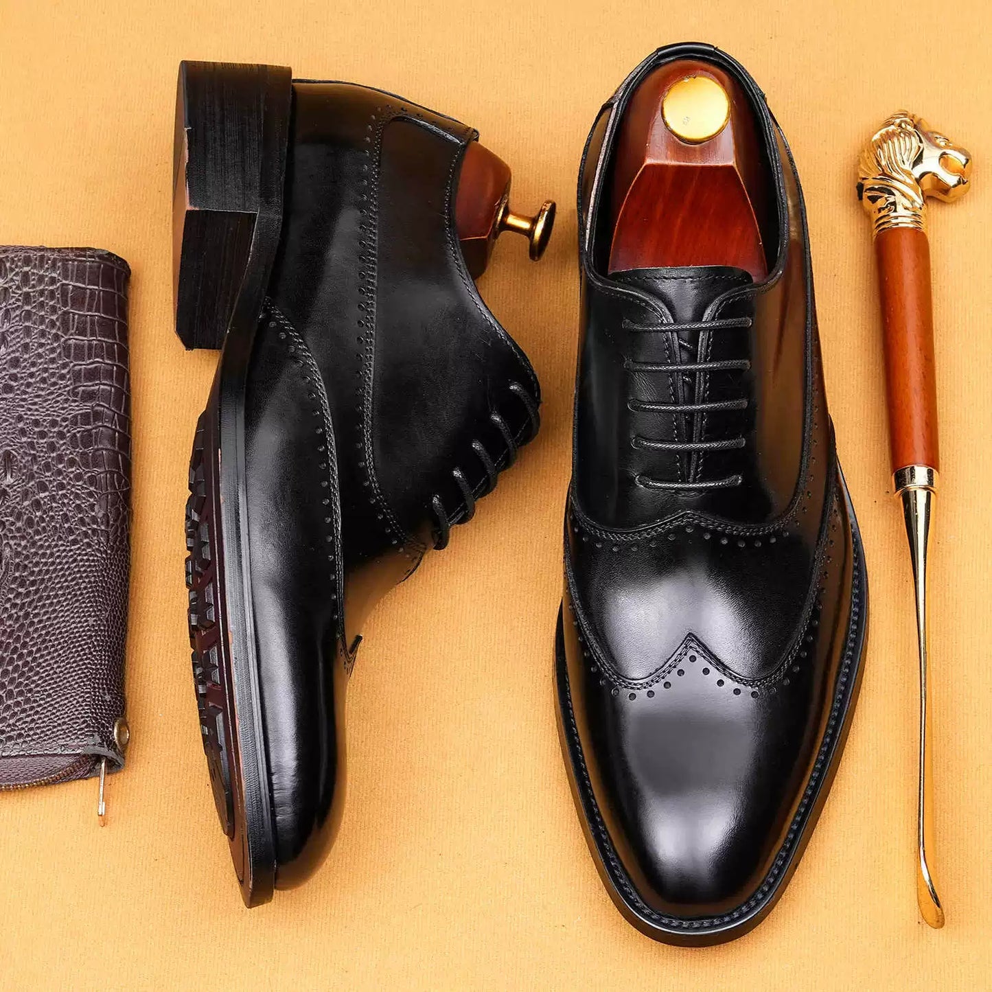 Formal Business Wedding Groom Pointed-Toe Shoes 68926