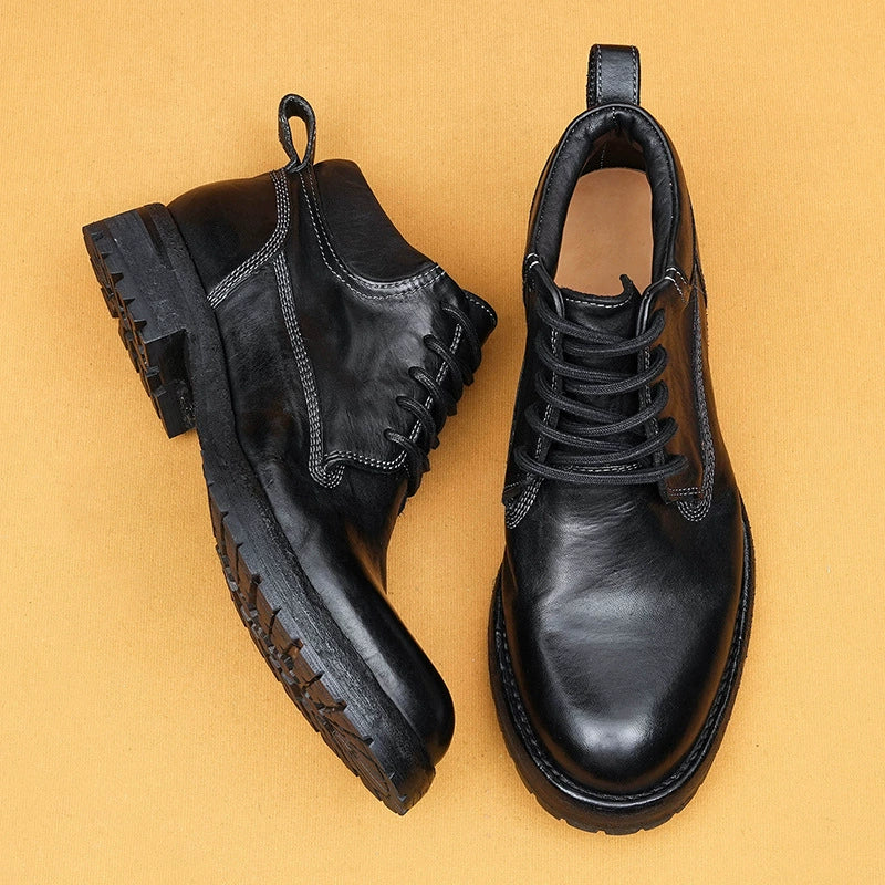 (Ships in 6 days)Men’s High-End Horsehide Vintage Work Boots 1570A-11