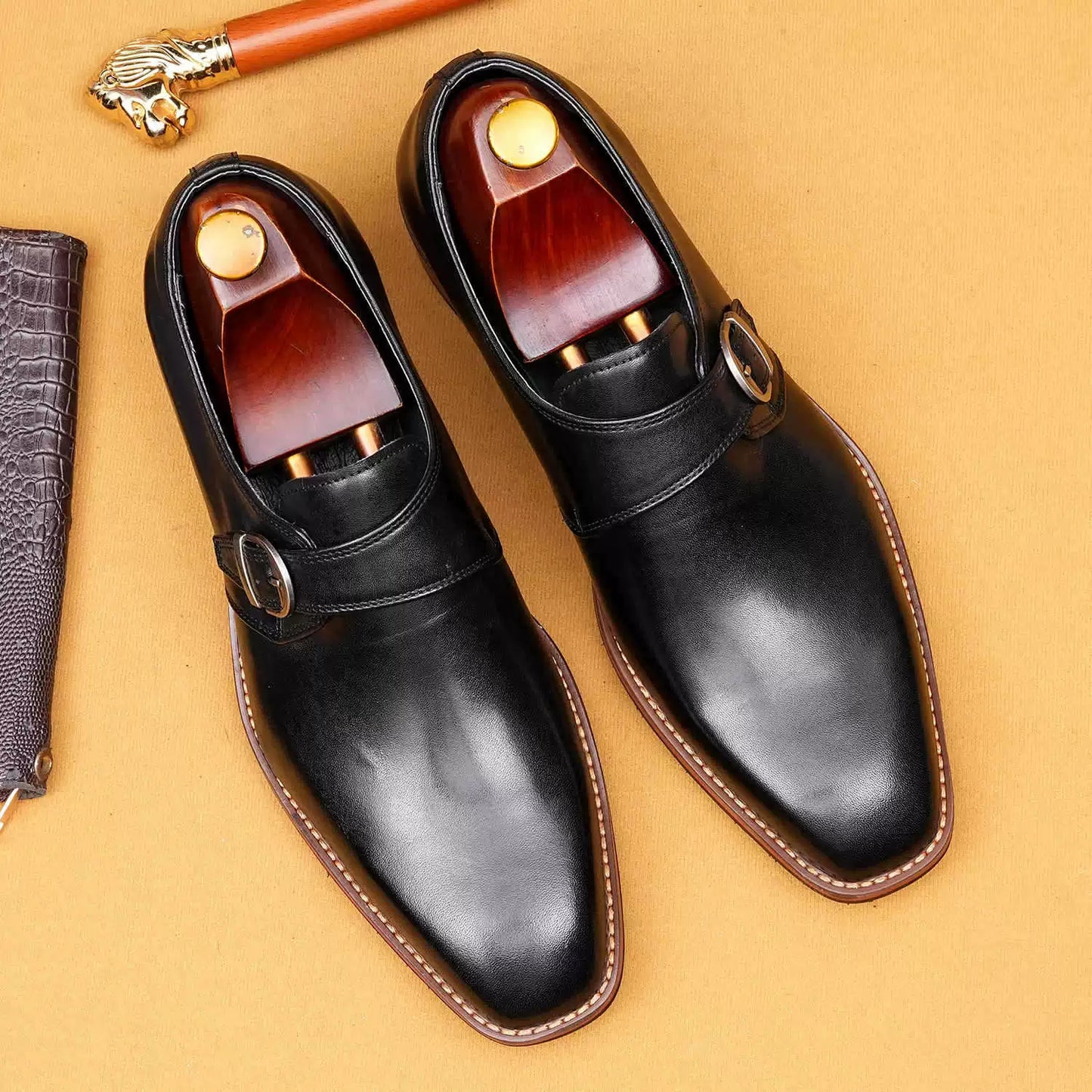 Premium British Style Buckle Dress Shoes 65173