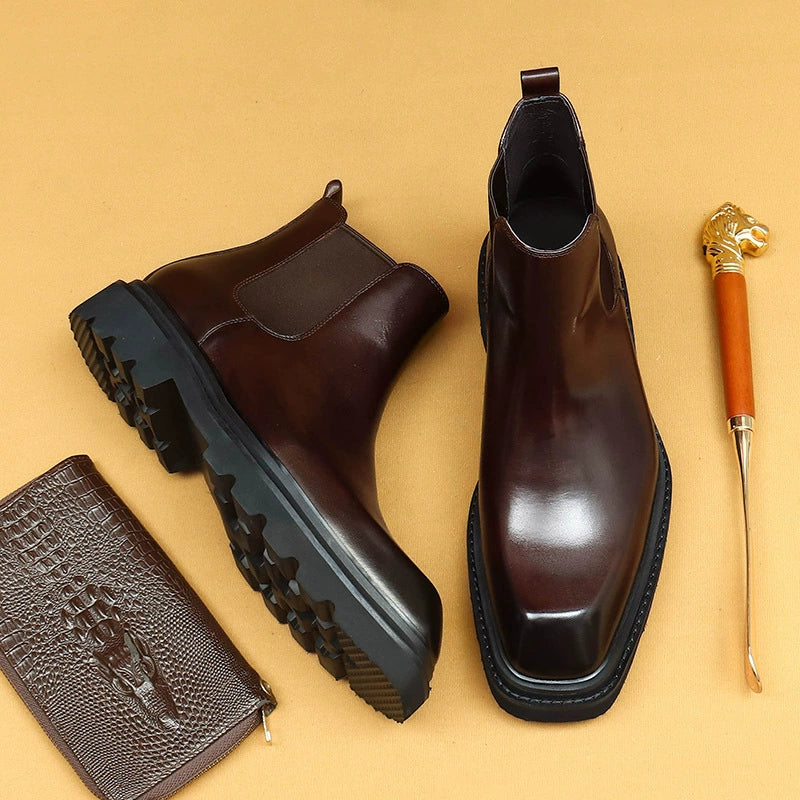 Men’s Cowhide British Chelsea Boots 86216