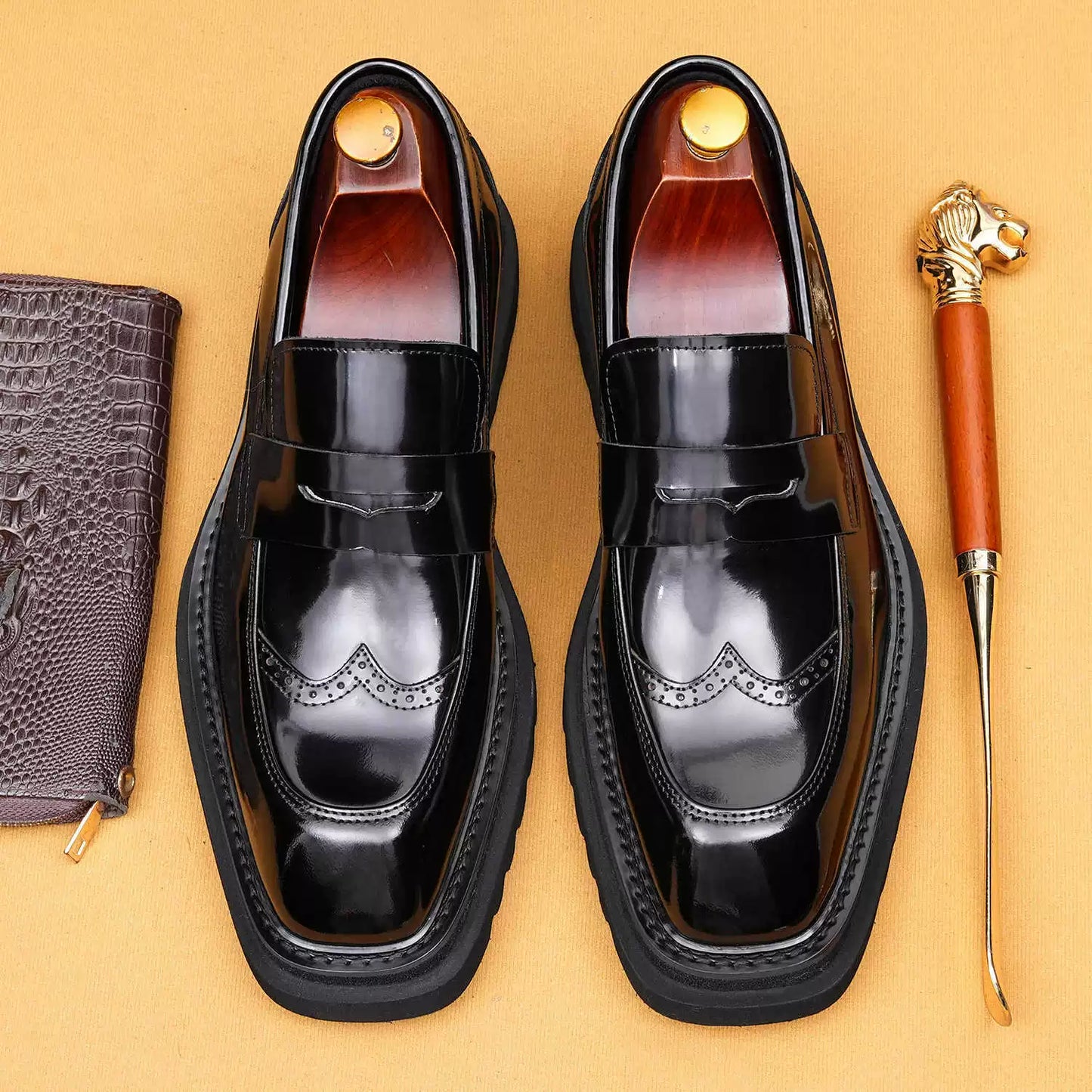 Wedding Groom Business Slip-On Dress Shoes 25885