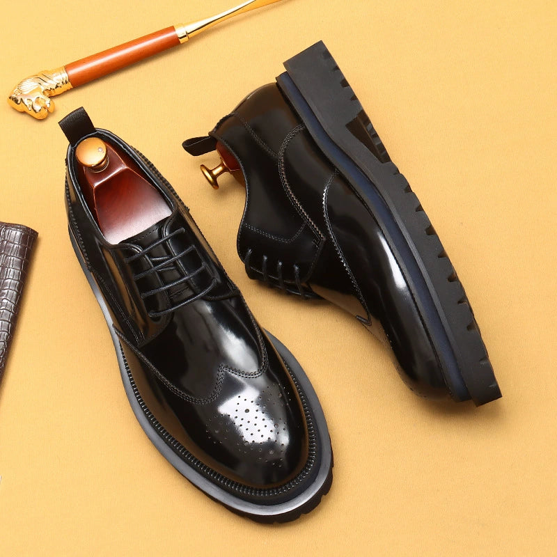 Men’s Genuine Leather Brogue Dress Shoes 23679