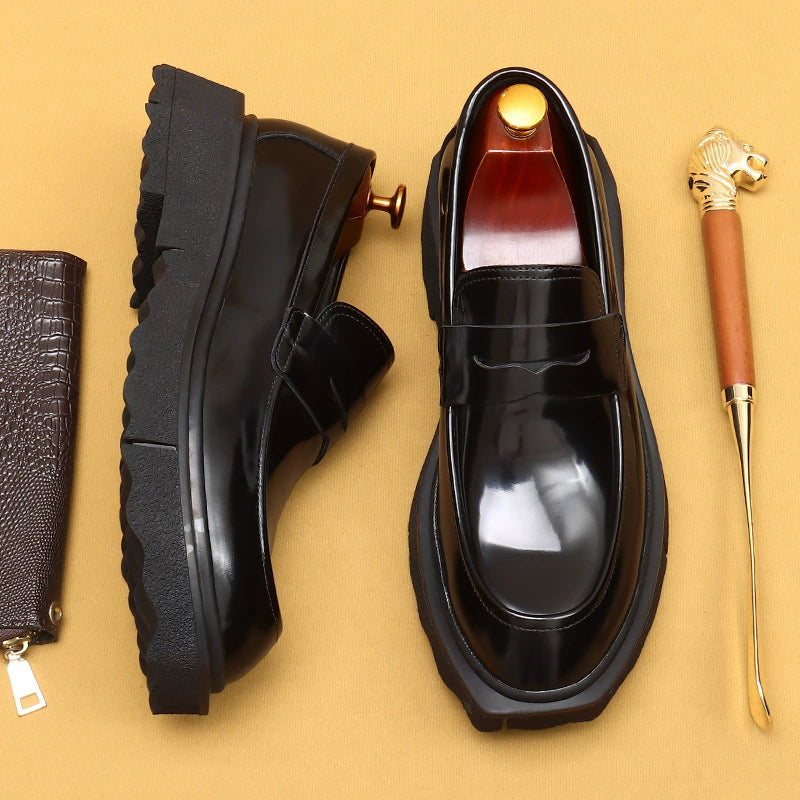 Men’s Chunky-Sole Penny Loafers 23682