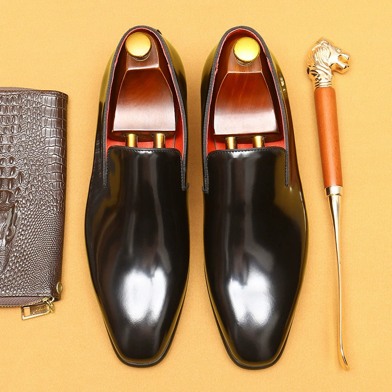Glossy Formal Minimalist Business Shoes 23669