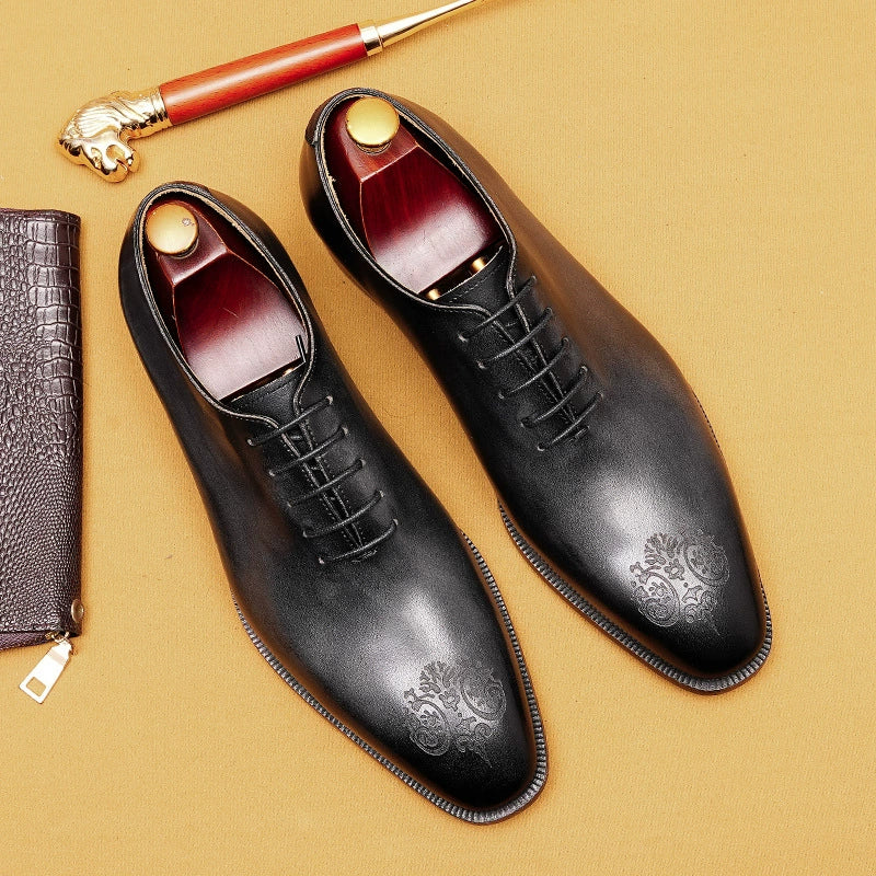 Men’s Carved Genuine Leather Oxford Shoes 68881