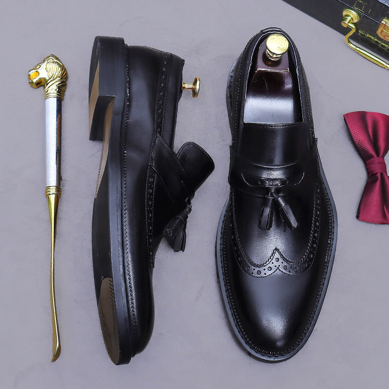 Men’s Brogue Tassel Loafers shoes 65176