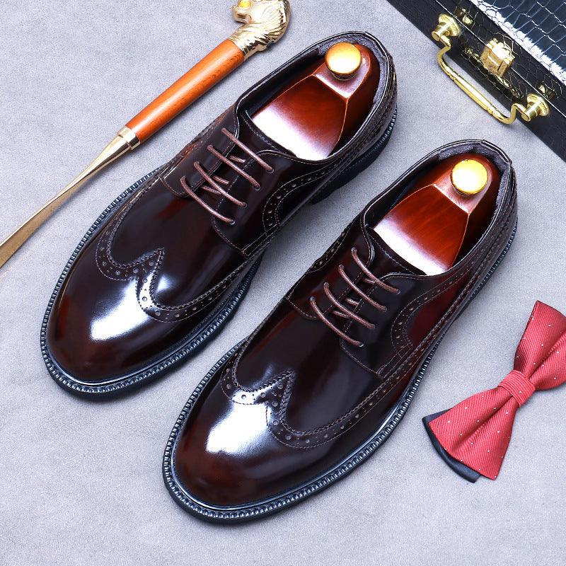 Men’s Genuine Leather Derby Shoes 96118