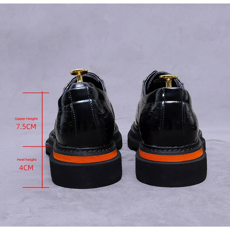 Totem Square Toe Brogue Oxford Shoes For Men 25888