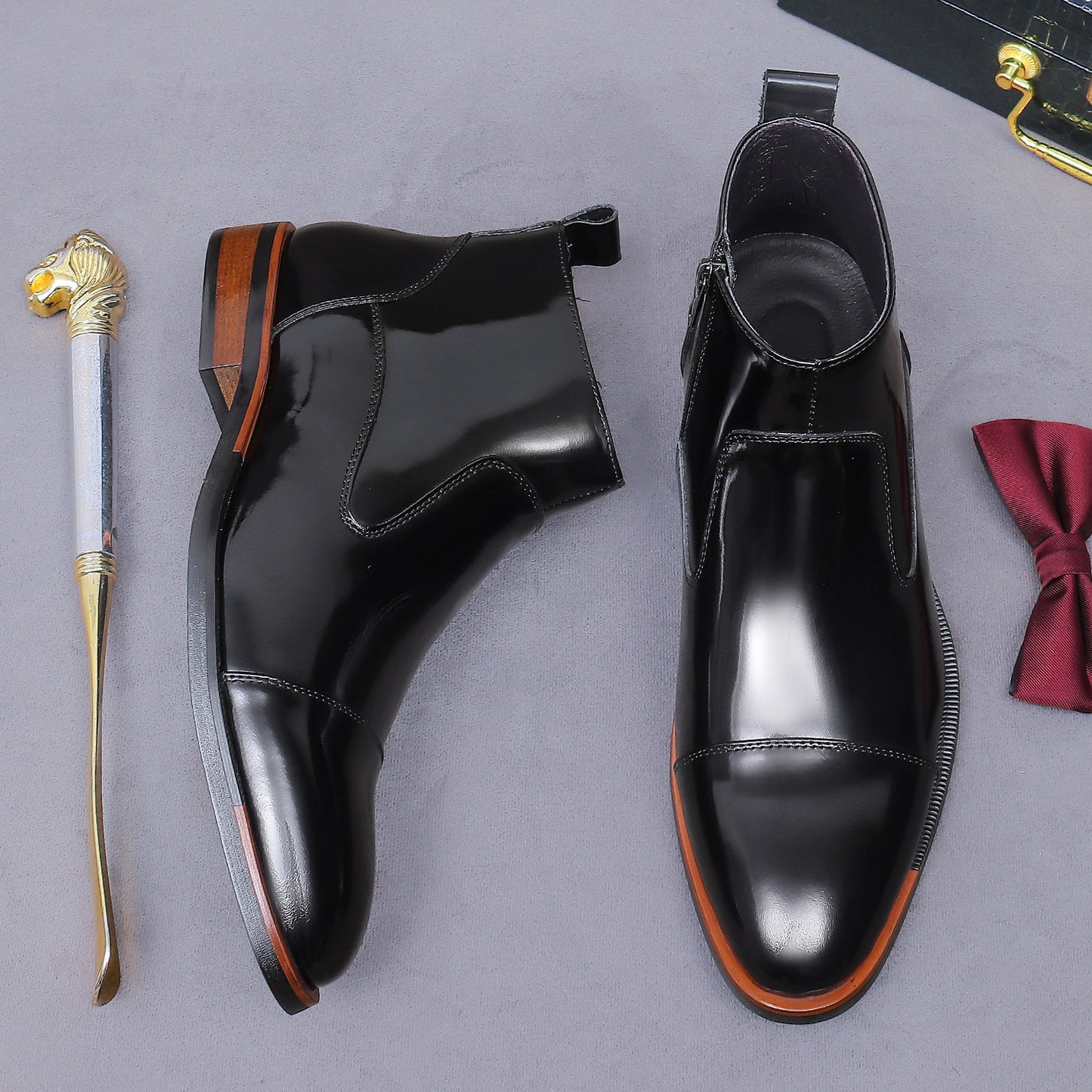 Men’s Winter Formal Leather Chelsea Boots 23736