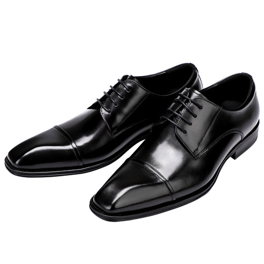 Y'Stride Men’s Three-Piece Toe Leather Derbies 89252