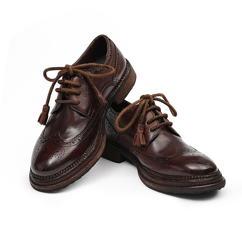 Goodyear Derby business formal handmade horsehide leather shoes G080-3