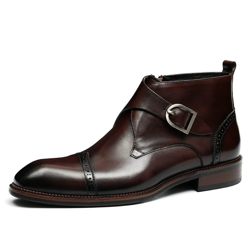 Men’s Monk Strap Ankle Boots 21320