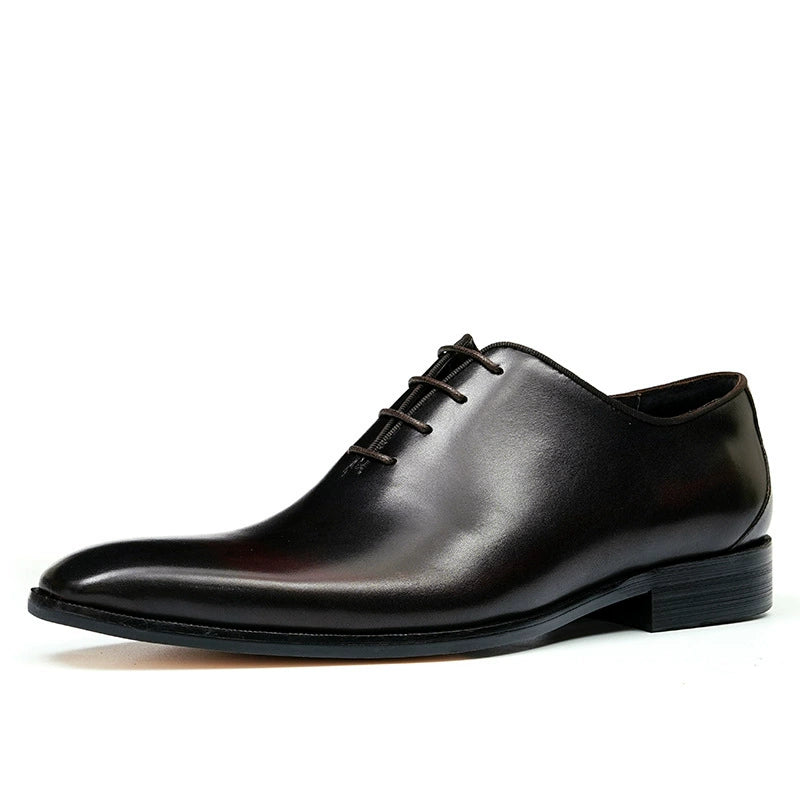 Men’s Handmade One-Piece Oxford Shoes 65121