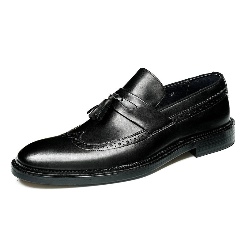 Men’s Brogue Tassel Loafers shoes 65176