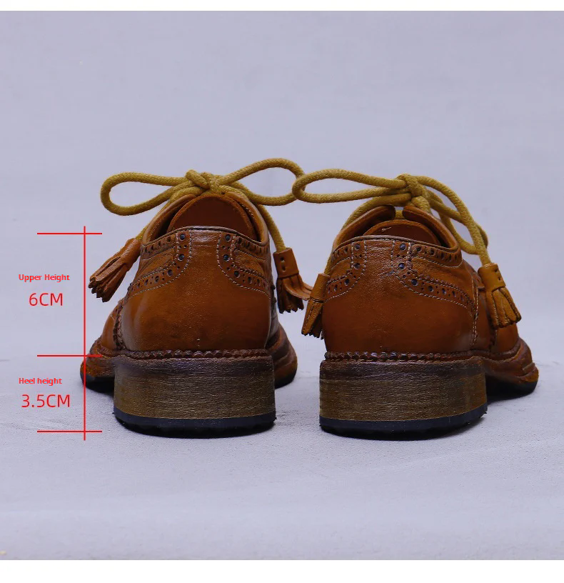 Goodyear Derby business formal handmade horsehide leather shoes G080-3