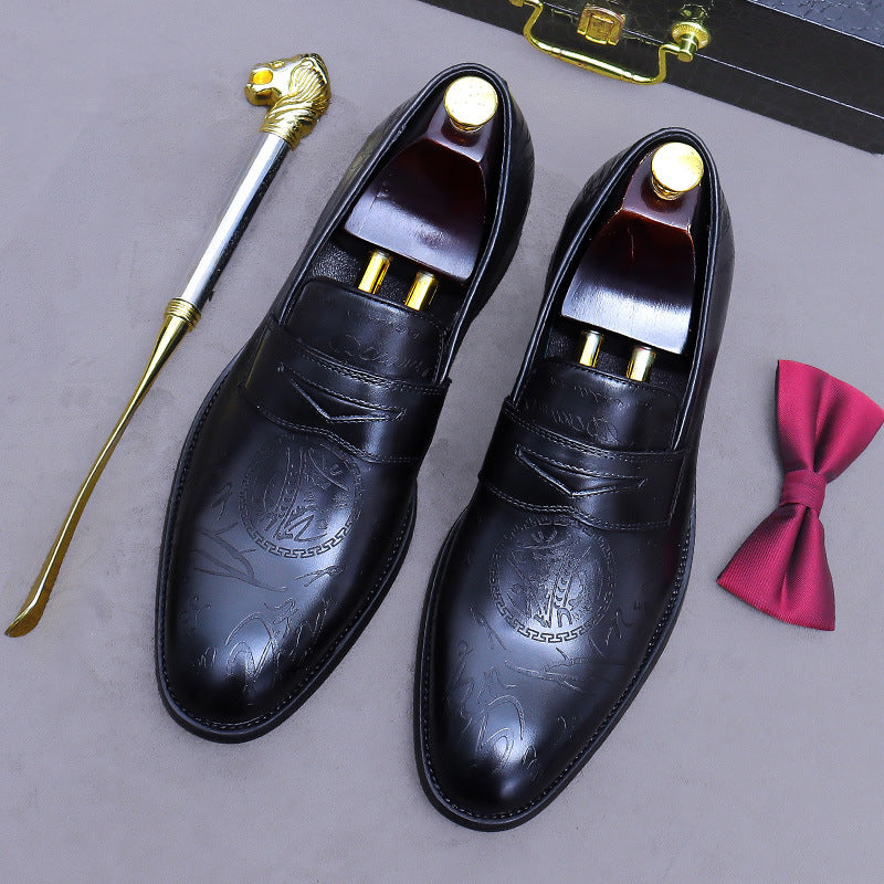 Formal Business Soft Leather Slip-On Dress Shoes 68923