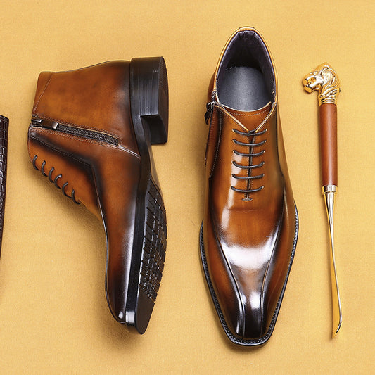 Men’s British Genuine Leather Martin Boots 89309