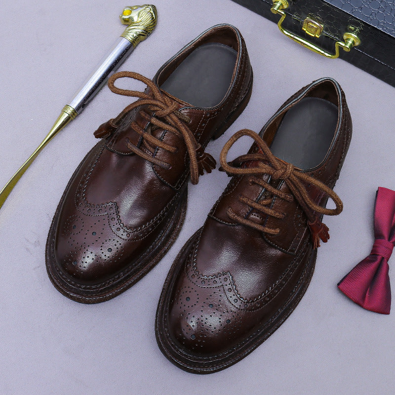 Goodyear Derby business formal handmade horsehide leather shoes G080-3