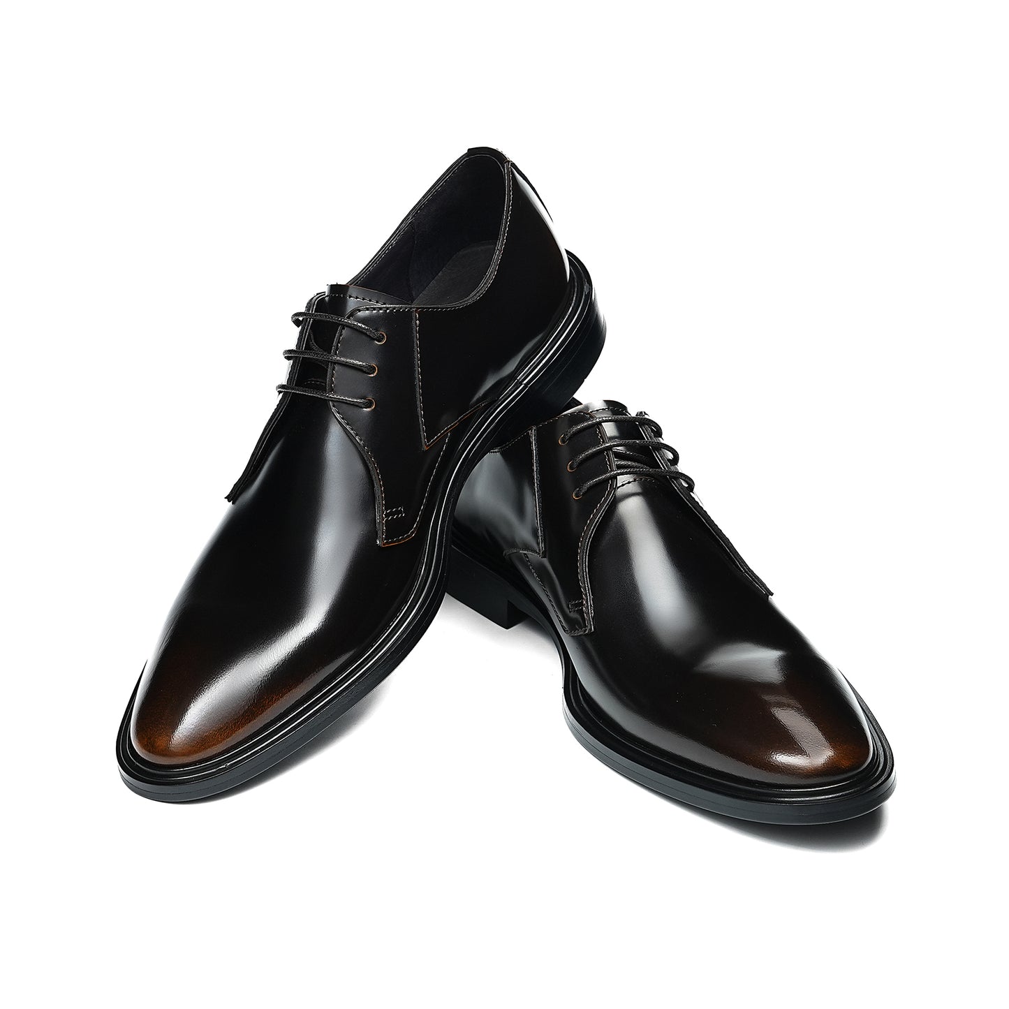Y'Stride Men's Genuine Leather Plain Derby Business Formal Dress Shoes 86219