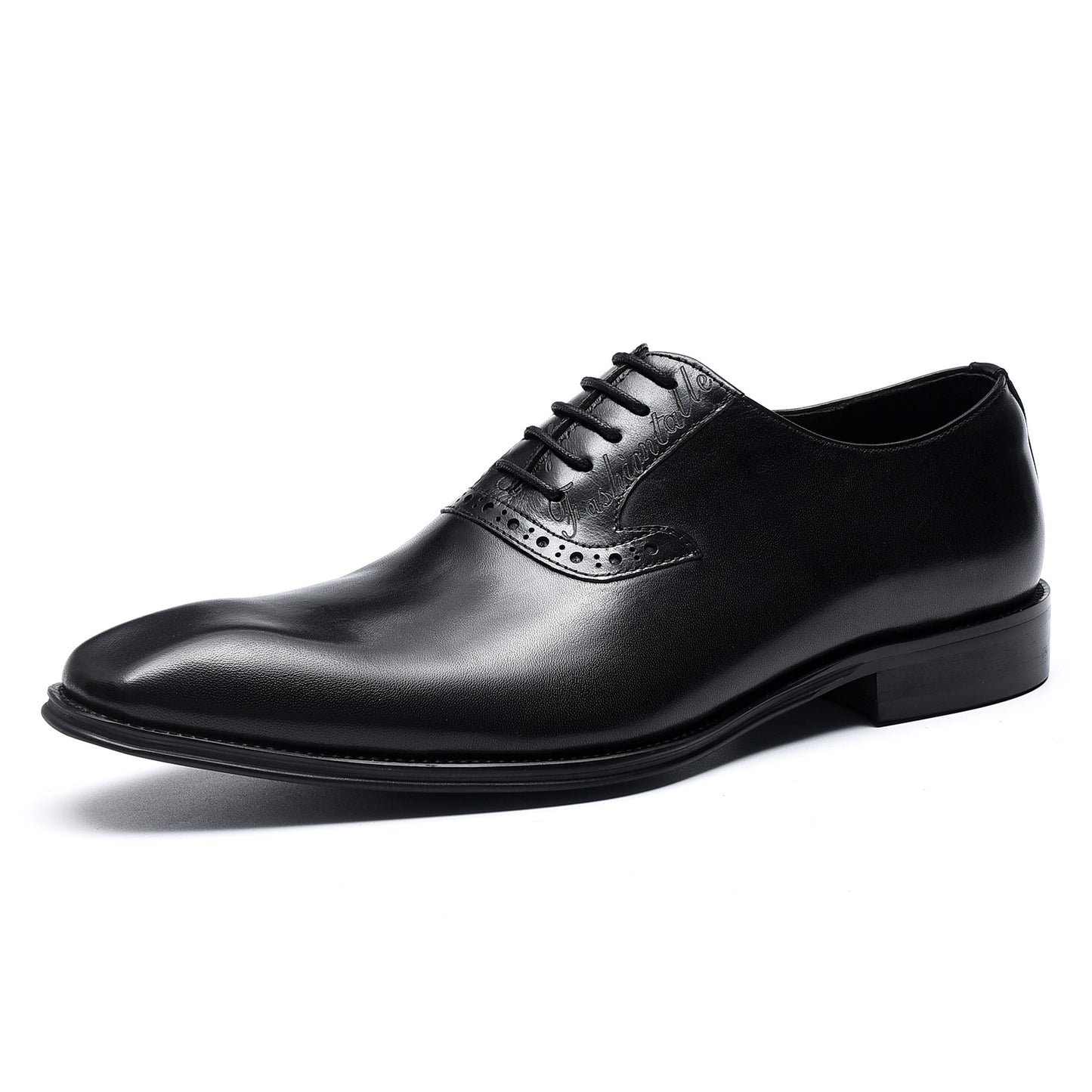 Chaussures en cuir de vachette de première couche pour hommes Chaussures formelles Chaussures en cuir de vachette véritable Chaussures Oxford de style britannique à la main Chaussures en cuir pointues 89259 