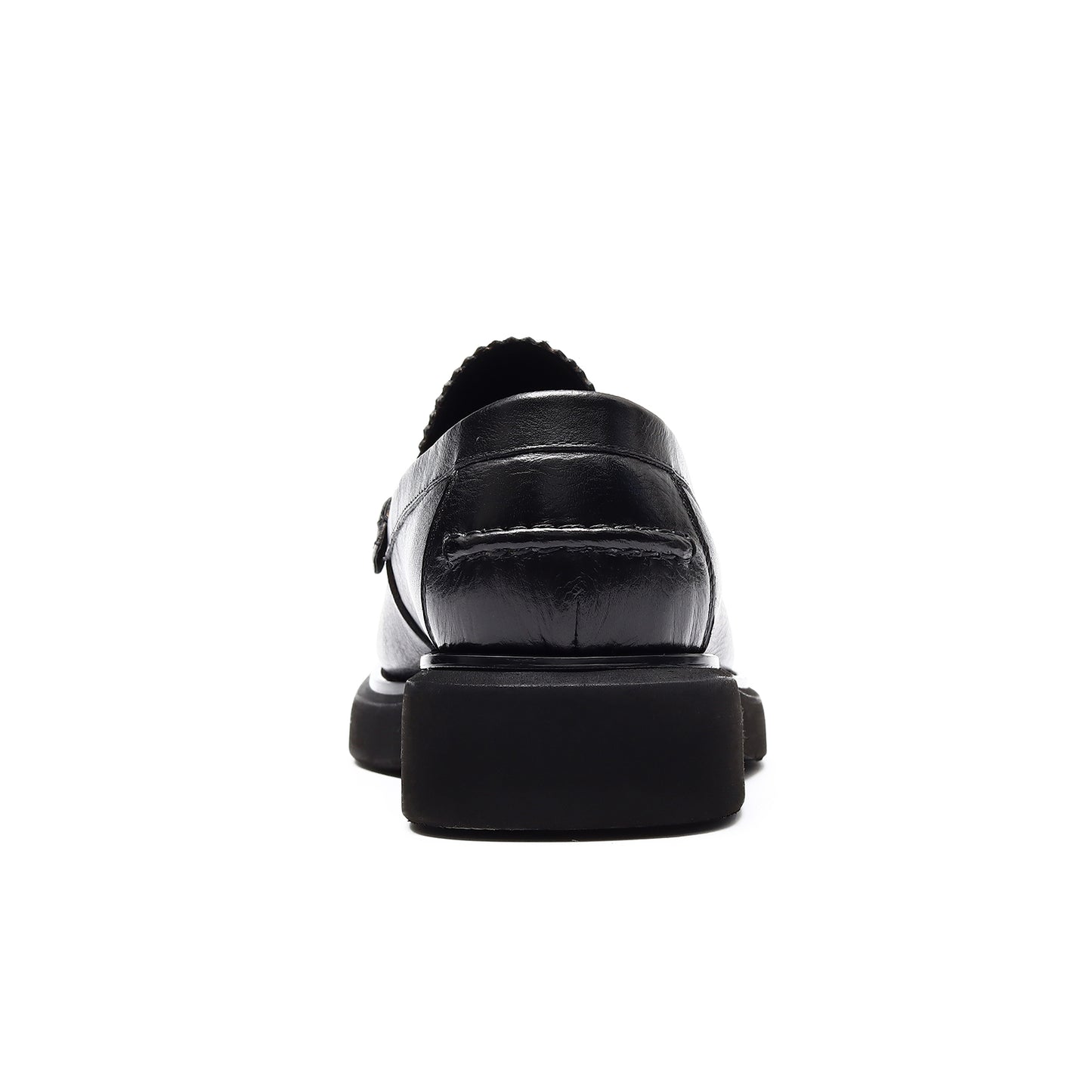 Mocassins en cuir authentiques pour hommes, chaussures à enfiler, décontractées, style britannique rétro, à plateforme, à pompons, 22370 