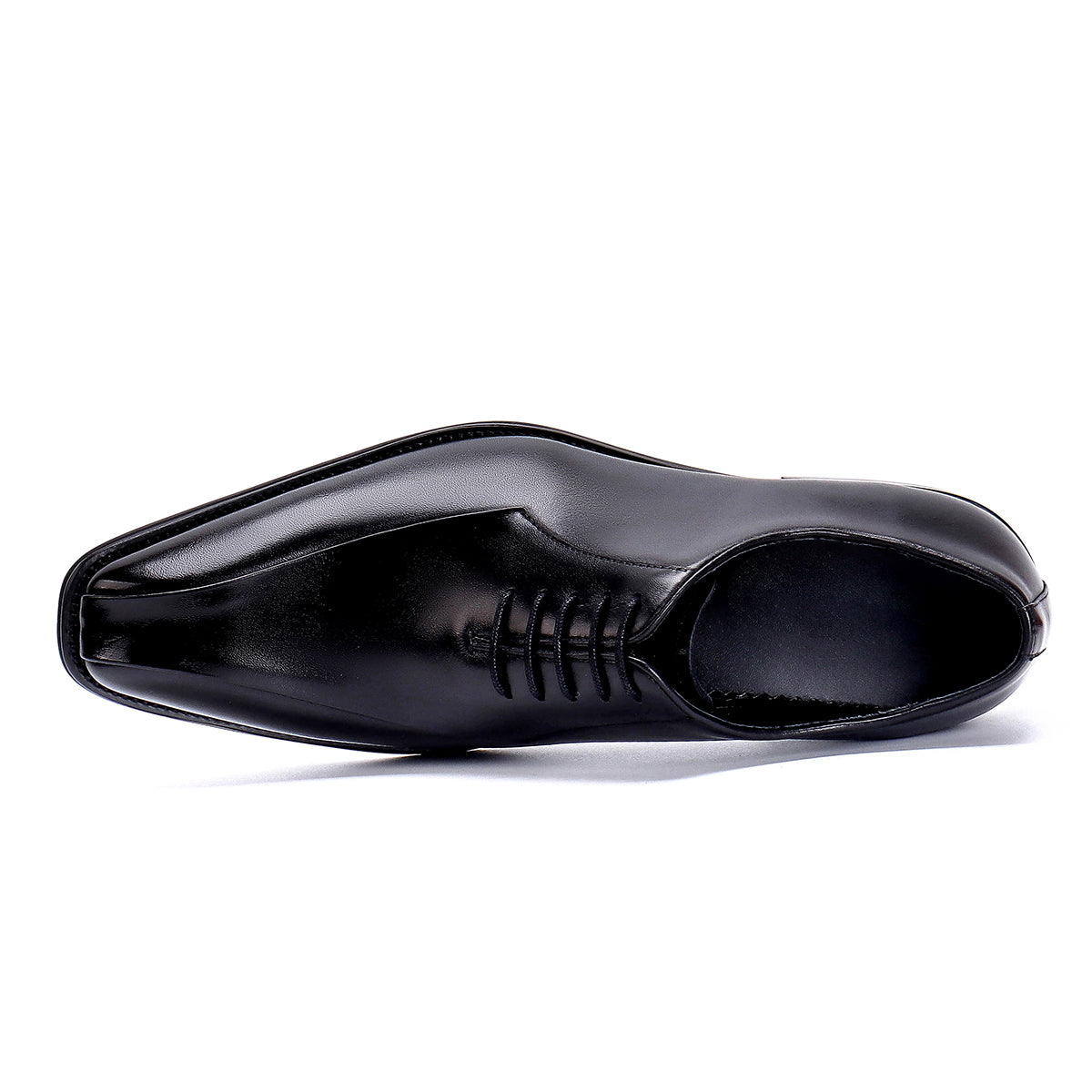Chaussures en cuir pour hommes Chaussures formelles en cuir véritable pour hommes Chaussures Oxford à bout carré Chaussures d'affaires britanniques faites à la main 89256 