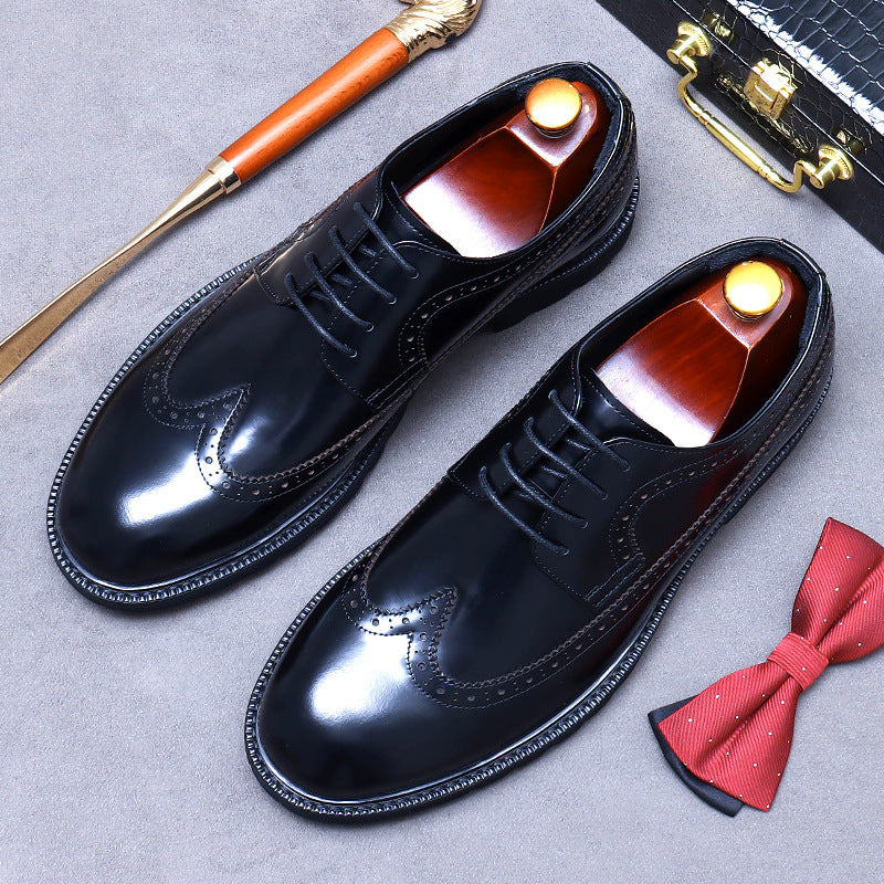 Men’s Genuine Leather Derby Shoes 96118