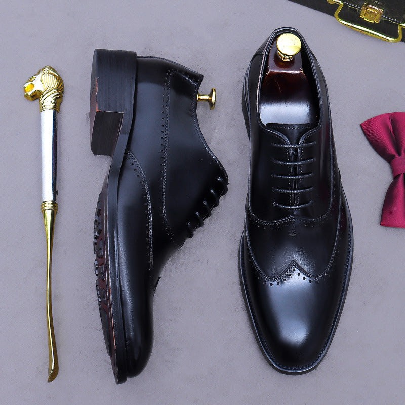 Formal Business Wedding Groom Pointed-Toe Shoes 68926