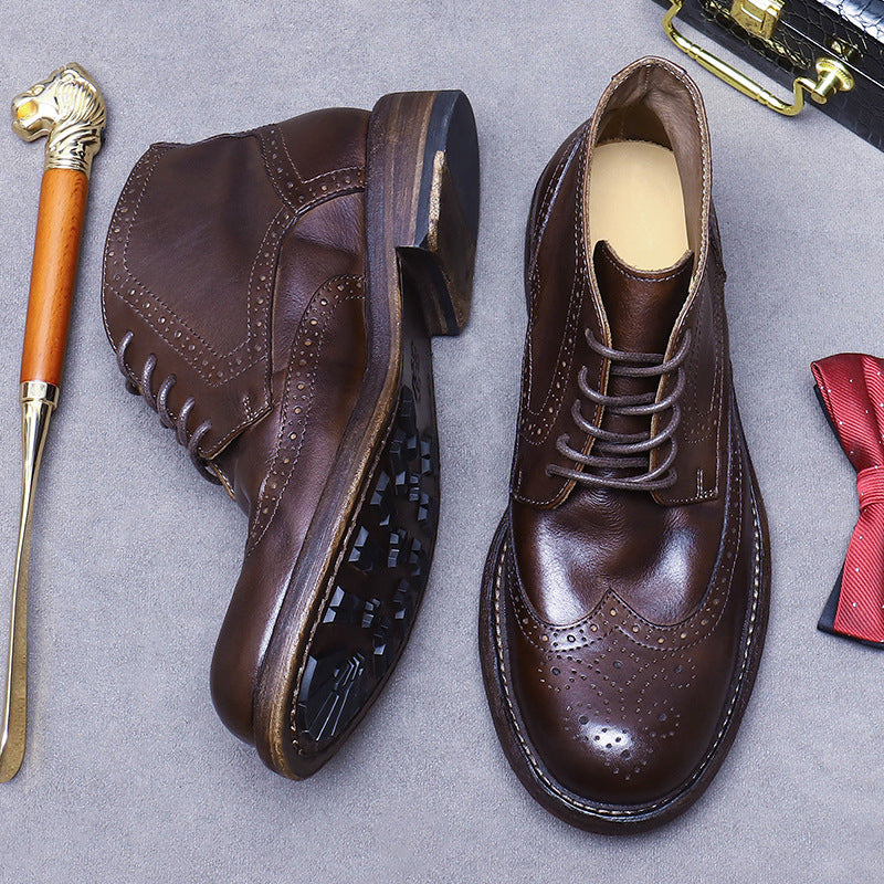 (Ships in 6 days)Men’s Goodyear Welted Leather Martin Boots 82780